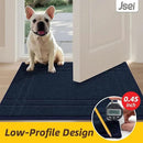 JSEI Entryway Rugs Doormat 24"x36", Non-Slip Dirt Trapper Door Mats Indoor, Washable Absorbent and Stain Resist Welcome Floor Mat for Front Door, Dog Door Mat, Muddy Wet Shoes & Paws, Navy Blue by CozyNest Decor