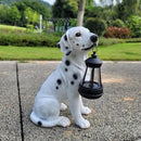 Garden Statues Dog Solar Hanging Light, Courtyard Resin Simulated Handicraft Dog Statue Ornament, Garden Yard Entrance Decoration. by GreenHaven Gardens