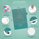 Legend Planner Daily for 3 Months – Undated Monthly Weekly & Daily Planner to Hit Goals. Organizer & Productivity Journal, A5 (Viridian Green) by TinyTreasures Baby Boutique