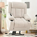 Oversize Power Lift Recliner Chair for Big and Tall with Extended Footrest, Large Electric Lift Chairs, 400lbs Capacity, Remote Control, Cup Holders & Side Pockets by CozyNest Decor
