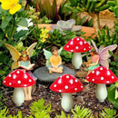 8-Pack Red Solar Mushroom Lamp, 8 Modes, Outdoor Waterproof, for Garden Decor, Christmas, Halloween, Yard, Lawn by CozyNest Decor