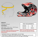 Kids Bike Helmet with Chin Guard, Adjustable Detachable Children’s Full Face Helmet for Girls and Boys, Cycling Helmets Skateboard, Scooter by TinyTreasures Baby Boutique