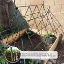 Garden Stakes 60 Pack, 16 Inch Each, DIY 3ft 4ft 5ft 6ft 7ft Sturdy Steel Plant Stakes with 50 Connectors, 30 Rotatable Clips, 10 A-Type Connecting Pipe and 164 Feet Twist Tie for Climbing Plants by CozyNest Decor