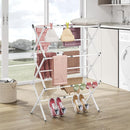APEXCHASER Clothes Drying Rack, 3-Tier Laundry Drying Rack for Clothes, Expandable Metal Clothing Dryer, Collapsible Towel Rack, Air Drying Rack, White by TinyTreasures Baby Boutique