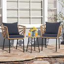 Outdoor Cushions for Patio Furniture, Waterproof Outdoor Chair Cushion w/Fade-Resistant, Removable & Machine-Washable Cover, 22x22 Inch, Deep Seat Sofa/Couch Pad Replacement – Set of 2, Dark Grey by GreenHaven Gardens