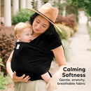 KeaBabies Baby Wrap Carrier - All in 1 Original Baby Carrier Newborn to Toddler Sling, Easy to Wear, Hands Free Bonding, Lightweight, Breathable Infant Wraps (Trendy Black) by TinyTreasures Baby Boutique