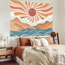 Lunerfex Boho Sun Tapestry Sunset Wall Tapestry, Mountain Tapestries for Bedroom 80s Tapestries Wall Hanging for Bedroom Living Room Decor Boho-2 70"x90" by CozyNest Decor