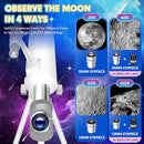 Hawkko Telescope for Adults & Kids – 80mm Aperture 500mm Telescopes for Adults Astronomy, (20X-150X) Portable Refractor Telescope Kit for Beginners with Decorate Stickers, AZ Tripod, Phone Adapter by TinyTreasures Baby Boutique