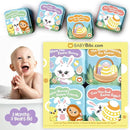 Easter Bath Book Set for Babies & Toddlers – 4 Colorful, Soft, and Waterproof Bath Books with Bunny & Animal Friends – Fun Bath Toys & Basket Stuffers – Perfect for Easter & Baby Showers by TinyTreasures Baby Boutique