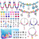 AIPRIDY Charm Bracelet Making Kit,Unicorn Mermaid Crafts Gifts Set Can Inspires Imagination and Creativity,Jewelry Making Kit Perfect Gifts for Girls 5-12 Years Old (84 Pieces) by TinyTreasures Baby Boutique