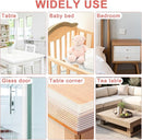 Baby Proofing 26.2ft Long (0.9" Wide),Clear Corner Protectors,Soft Edge Protectors Corner Guards Furniture Corner&Edge Safety Bumpers with Upgraded Strong Adhesive for Sharp Furniture & Table Edges by TinyTreasures Baby Boutique