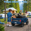 24V Ride on Car Licensed Ford F-150 Raptor, Kids Electric Car with Remote Control, LED Light/Music/MP3, Truck Bed Storage, 3-Point Seat Belt (24V, Blue) by TinyTreasures Baby Boutique