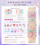 DUDUCOFU 900Pcs Mermaid Bracelet Making Kit for Girls Kids Charm DIY Beads for Jewelry Making, Friendship Bracelet Kit with Ocean Pearl Shell Butterfly Beads for Bracelet Necklace Making by TinyTreasures Baby Boutique