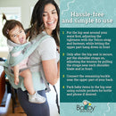 Baby Carrier - 6-in-1 Ergonomic Soft Carrier with Hip Seat and Large Storage, Front and Back Positions, Adjustable Waist Up to 43 Inches, for Infants Aged 2-36 Months, Weighing 6-45 lb by TinyTreasures Baby Boutique