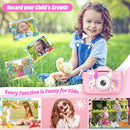Upgrade Kids Camera for Girls, Christmas Birthday Gifts for Boys, 1080P HD Selfie Digital Video Camera for Toddlers, Cute Portable Little Girls Boys Gifts Toys for 3 4 5 6 Years Old by TinyTreasures Baby Boutique