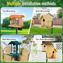 Bird Feeder Pole, 76in Adjustable Bird House Pole for Outdoors, Heavy Duty Smart Feeder Pole Mount Kit for Feeders, Birdhouse, Weather Station, Birdwatching by GreenHaven Gardens