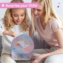 Jewelkeeper Music Jewelry Box for Girls - Sturdy Plastic with Fancy Mirror Twirling Unicorn Figurine and Flocked Lining - Kids Jewelry Box for Secrets and Keepsakes - Heart Shaped Unicorn Print by TinyTreasures Baby Boutique