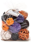 ANDALUCA Large Decorative Halloween Fall Vase Filler Bag with Orbs, Balls (Purple Orange) by CozyNest Decor