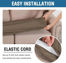 H.VERSAILTEX Super Stretch Individual Seat Cushion Covers Sofa Covers Couch Slipcover Sets Thick Jacquard Textured Twill Fabric (3 Piece Sofa Cushion Covers, Macchiato) by CozyNest Decor