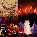 27.8Ft Halloween Decorations Flickering Flame String Lights with 29 Pack Clear Glass Flame Light Bulbs (4 Spare), E12 Base, Great for Christmas Halloween Indoor Outdoor Home Party Decor, Black Wire by GreenHaven Gardens