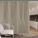 100% Blackout Linen Textured Drapes for Bedroom Pinch Pleated Curtains for Track System Portable Drapery for Sliding Glass Door/Storage/Space Room Divider, 70" Wx96 L, 1 PC, Light Khaki by CozyNest Decor