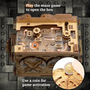 iDventure A-Maze-ing Safe - Marble Run Money Puzzle Box - Tricky Gift Packaging - 3D Puzzle for Adults - Escape Room Game - Brain Teaser - Birthday Gift Gadget for Men and Women - Treasure Box by TinyTreasures Baby Boutique