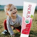 RADIUS USDA Organic Kids Toothpaste 3oz Non Toxic Chemical-Free Gluten-Free Designed to Improve Gum Health for Children's 6 Months and Up - Dragon Fruit - Pack of 1 by CozyNest Decor