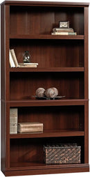 Sauder Miscellaneous Storage 5-Shelf Bookcase/ Book shelf, Select Cherry finish by CozyNest Decor
