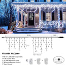 JMEXSUSS 400 LED White Icicle Lights for Outside, 38.8ft Connectable Icicle Christmas Lights Outdoor Indoor Plug in, Connectable String Light for House Patio Party Room Holiday Wedding Decorations by GreenHaven Gardens