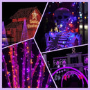 Purple and Orange Halloween Lights 2pack 164ft 400 Led Extendable Waterproof 8 Modes, Bright Indoor/Outdoor String Lights, Halloween Decorations for Party, Tree, Festivals, Patio, Garden Decor by GreenHaven Gardens