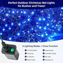 Led Net Lights Christmas Lights Outdoor Blue Christmas Net Lighting with 121Led Mini Globe Lights 5ftx5ft, Outdoor Indoor Fairy Mesh Net Lights for Christmas Trees, Bushes, Shrubs Decorations by GreenHaven Gardens