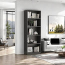 Bookshelf, Open Modern Bookshelf, 5 Shelf Bookcase with Freestanding Display Storage, Wooden Book Shelf for Bedroom, Living Room, Dinning Room, Office, Dray by CozyNest Decor