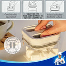 MR.SIGA 4 Pack Airtight Food Storage Container Set, BPA Free Kitchen Pantry Organization Canisters, One-handed Airtight Cereal Snack Candy Storage Containers, 360ml / 12.2oz, Small, White by TinyTreasures Baby Boutique