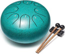 Steel Tongue Drum Percussion, 6 Inch 8 Notes Musical Instruments, Music Gifts for Family Friends (Malachite) by TinyTreasures Baby Boutique