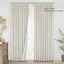 Vision Home Natural Pinch Pleated Full Blackout Curtains Linen Blended Room Darkening Window Curtains 63 inch for Living Room Bedroom Thermal Insulated Pinch Pleat Drapes with Hooks 1 Panel 60"Wx63"L by CozyNest Decor