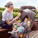 TUMAMA Baby Toys for 0, 3, 6, 9, 12 Months, Handbells Baby Rattles, Soft Plush Early Development Stroller Car Toys for Infant, Newborn Birthday Gifts, 4 Pack by TinyTreasures Baby Boutique