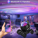 ENOKIK Galaxy Projector, Star Aurora Projector Built-in Bluetooth Speaker, Night Light for Kids Adults, White Noise Light for Home Decor/Relaxation/Party/Music/Gift (Black) by TinyTreasures Baby Boutique