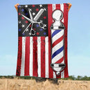 FLAGWIX Barbershop Flag, Barber American Flag - 4th of July Decorations for Home, Inside, Outside, House Flag (29.5" X 39.5") - USA House Garden Flags Premium Polyester, Decorative Outdoor Flags by GreenHaven Gardens