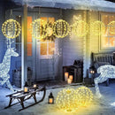 Outdoor Decorations Hanging Ball Lights 2PCS - 12 Inch Connectable Hanging Tree Globe 120 LED Fairy Lights with 8 Lighting Modes,Timing Function Waterproof Indoor Outdoor (Warm White, 2pcs) by GreenHaven Gardens