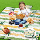 Extra Large Picnic Blanket Waterproof,80"x 80"Foldable Machine Washable Beach Blanket,Outdoor Blanket for 6-8 Adults,Suitable for Indoor Crawling,Park Beach,Camping,Hiking,Family Travel(Yellow) by TinyTreasures Baby Boutique