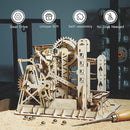ROKR 3D Wooden Puzzles Marble Run Set - Mechanical Model Kit for Adults DIY Roller Coaster Toys Gifts for Boys/Girls (Marble Channel) by TinyTreasures Baby Boutique