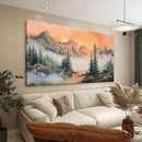 Tsomzxng Canvas Art Wall Decor For Living Room Mountain Wall Art Picture For Bedroom Modern Office Wall Decorations Forest River Landscape Paintings Pictures Artwork Aesthetic 20 X 40 In by CozyNest Decor