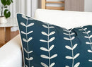 VAGMINE Embroidered Lollipop Pillow Cover - 20x20 Inches Square - 100% Cotton Teal Decorative Cushion Cover - Subtle Modern Pattern - Vibrant Accent for Sofa, Bed, Chair, Living Room by CozyNest Decor