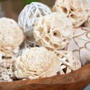 ANDALUCA Decorative Balls Bag Bowl Filler Home Decor (White) by CozyNest Decor