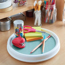 Copco 9 Inch Lazy Susan, 9-Inch, White/Aqua,5234750 by CozyNest Decor