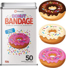 BioSwiss Bandages, Donut Shaped Self Adhesive Bandage, Latex Free Sterile Wound Care, Fun First Aid Kit Supplies for Kids, 50 Count by TinyTreasures Baby Boutique
