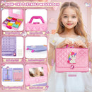2-in-1 400 Pcs Friendship Bracelet Making Kit for Girls,Weaving Loom Kit Toys, Craft Kits for Kids,Age 6-12 Year Old Girls Gifts Ideas, Bracelet & Coaster & Bag Weaving Making kit by TinyTreasures Baby Boutique