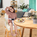 Toddler Booster Seat for Dining Table, Booster Seat for Table, 12.6x3.34 Inch Portable High Chair for Travel, HOSEASCA Compact Lightweight Travel Booster Seat with Adjustable Straps for Baby(Beige) by TinyTreasures Baby Boutique