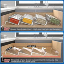 MIUKAA Clear Acrylic Spice Drawer Organizer, 4 Tier Seasoning Jars Drawers Insert, Kitchen Spice Rack Tray for Drawer/Countertop (Jars not included) by CozyNest Decor