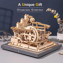ROKR 3D Wooden Puzzles Marble Run Set - Mechanical Model Kit for Adults DIY Roller Coaster Toys Gifts for Boys/Girls (Marble Parkour) by TinyTreasures Baby Boutique